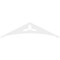 Ekena Millwork Pitch Naple Architectural Grade PVC Gable Pediment, 60"W x 15"H x 1"P (6/12) GPP060X015X100NAP - alternate 2